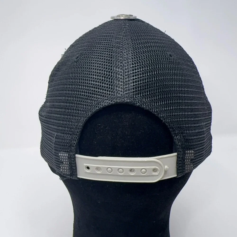 VTG Y2K Ed Hardy Trucker Hat Embroidered Tattoo Tiger Head Black Mesh Snapback - Picture 8 of 13